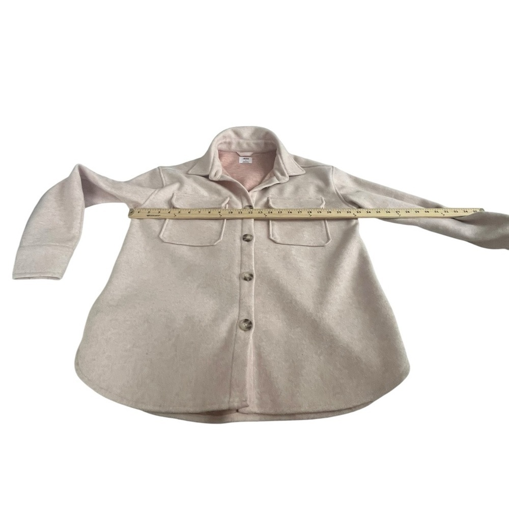 Oversized Pink Shacket Coat Casual Chic Minimalist Layer Small - Picture 5 of 7